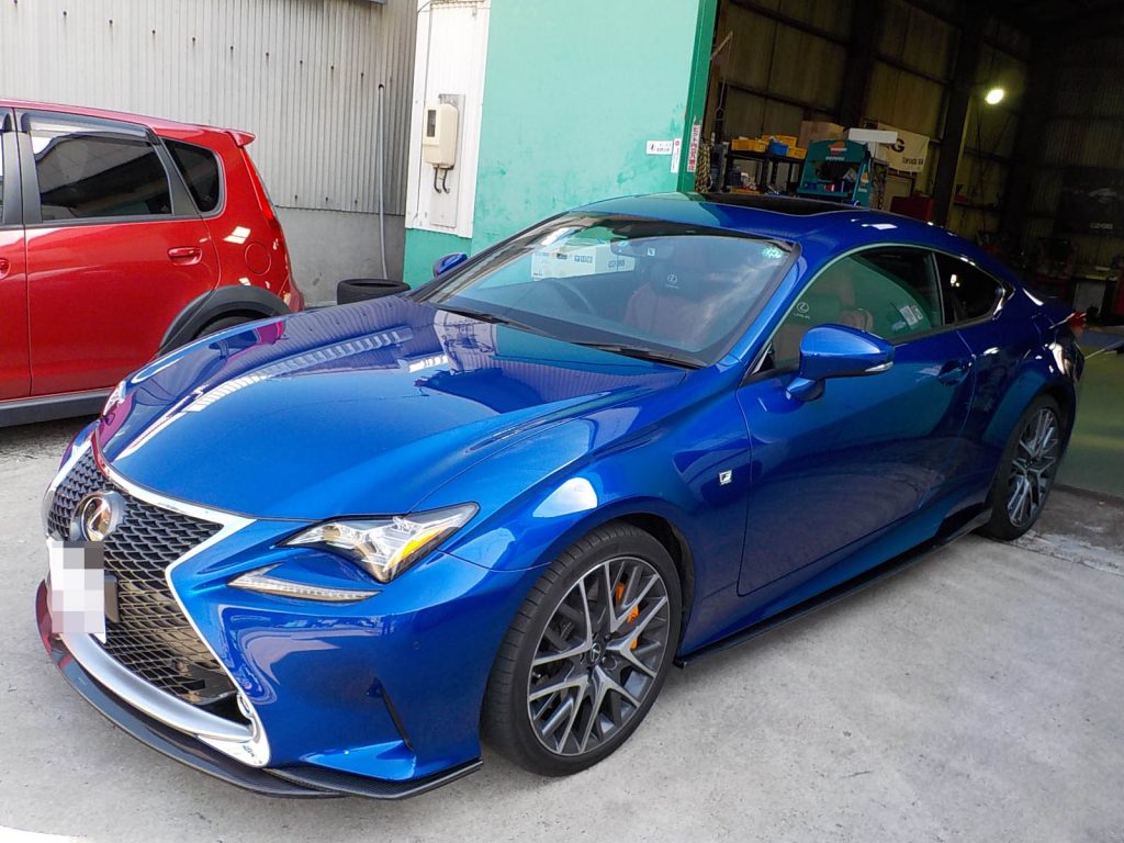 LEXUS　RC　エアロ取付