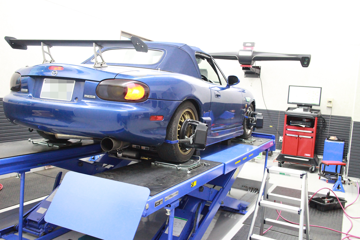 ロードスター NB1の四輪アライメント