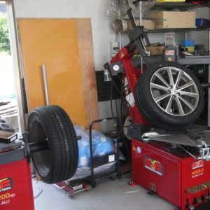 エクシーガ YAM 持ち込みタイヤ交換と四輪アライメント