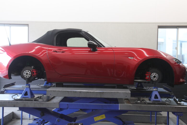 ロードスター ND5RC 1G締めと四輪アライメント