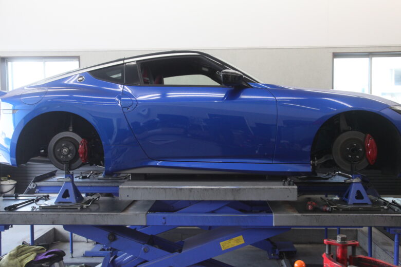 RZ34 HKS車高調の車高調整と四輪アライメント