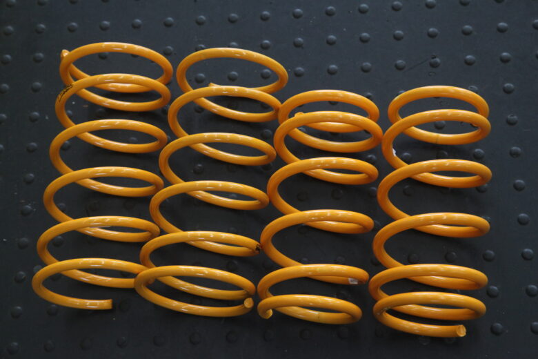 コペン L880K ZOOMダウンサス取り付けと四輪アライメント