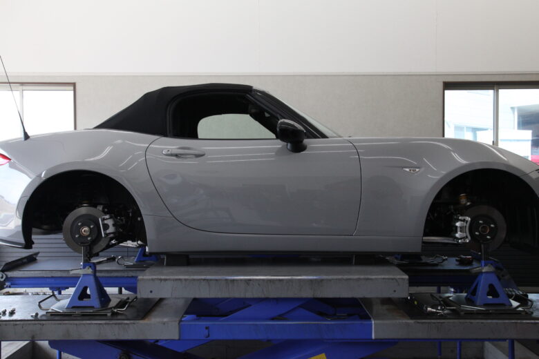 ロードスター ND5RE 1G締めと四輪アライメント